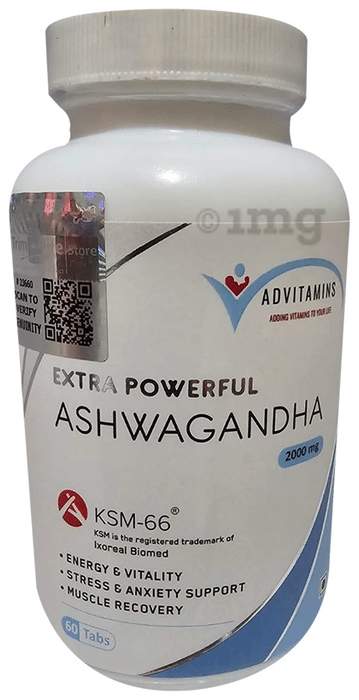 Advitamins Extra Powerful Ashwagandha 2000mg Tablet
