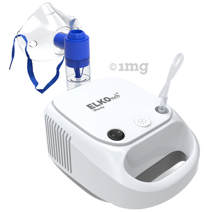 Elko EL 720 ELKOneb Handy Piston Compressor Nebulizer Machine for Adult & Child with Complete Mask Kit