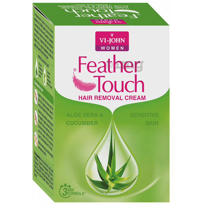 Vi-John Feather Touch Hair Removal Cream Aloevera & Cucumber