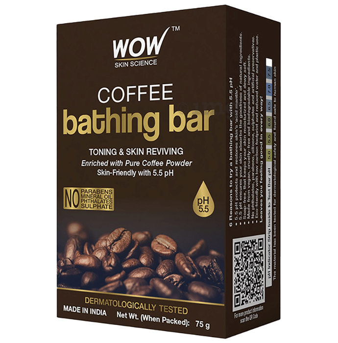 WOW Skin Science Coffee Bathing Bar (75gm Each)