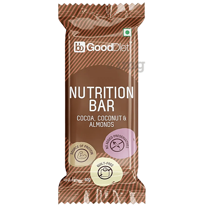 GoodDiet Nutrition Bar Cocoa, Coconut & Almonds