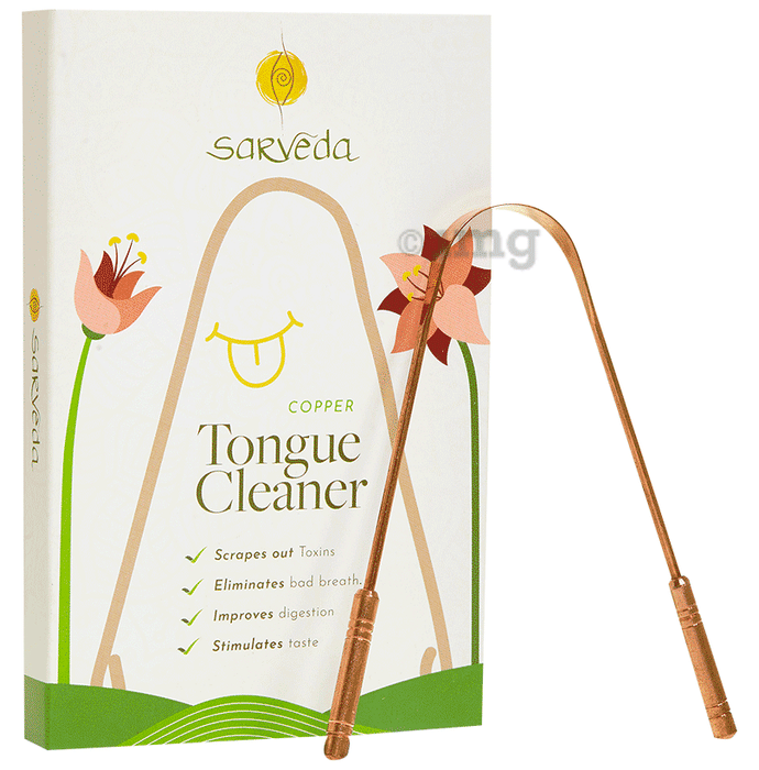 Sarveda  Copper Tongue Cleaner Straight
