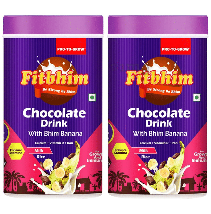 Pro To Grow Fitbhim Chocolate Drink with Bhim Banana