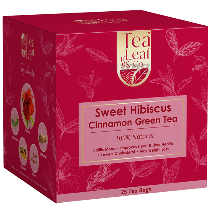 Tea Leaf & Co Sweet Hibiscus Cinnamon Green Tea Bag (1.8gm Each)