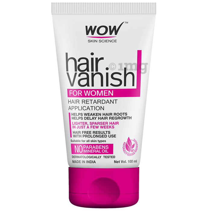 WOW Skin Science Hair Vanish for Women: Buy tube of 100 ml Cream at best  price in India | 1mg