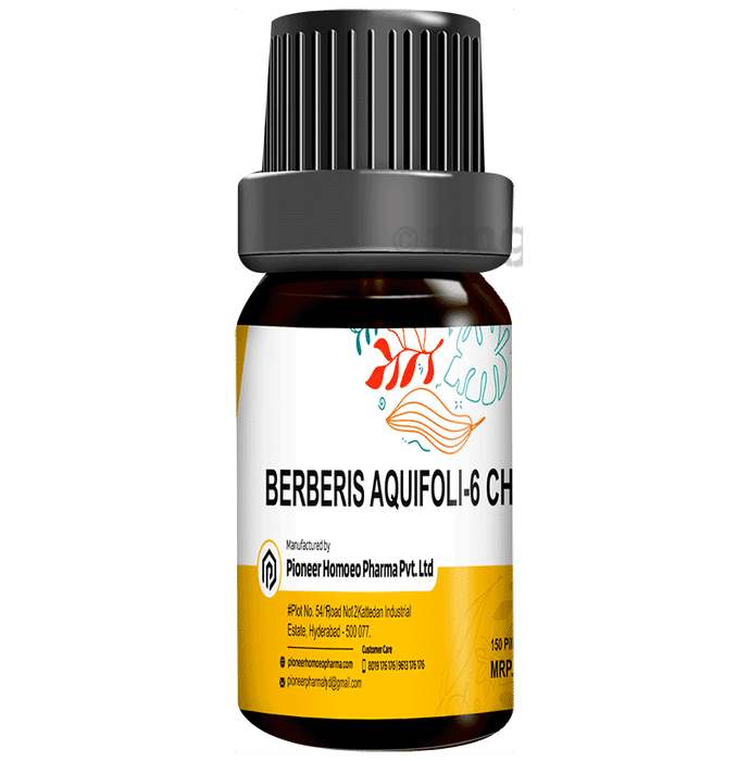 Pioneer Pharma Berberis Aquifoli Globules Pellet Multidose Pills 6 CH