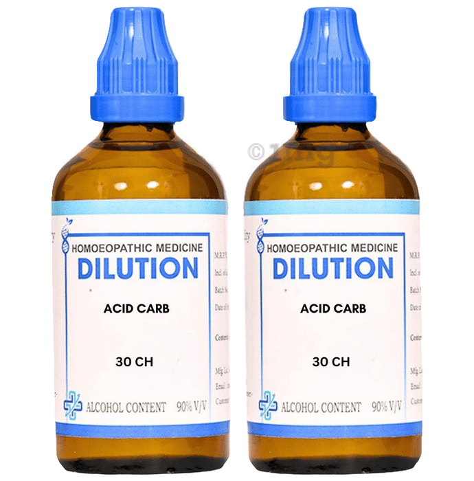 LDD Bioscience Acid Carb Dilution (100ml Each) 30 CH