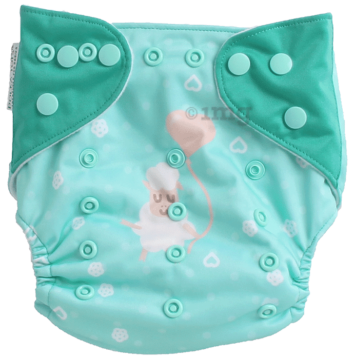 Polka Tots Soft Cloth Diaper for 2 to 24 Months Baby Sheep Design