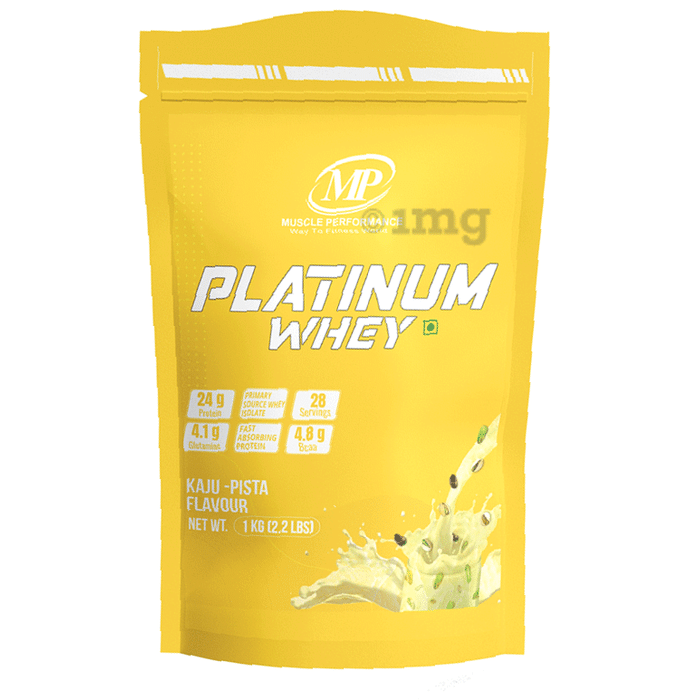 MP Muscle Performance Platinum Whey Powder (1Kg Each) Kaju Pista
