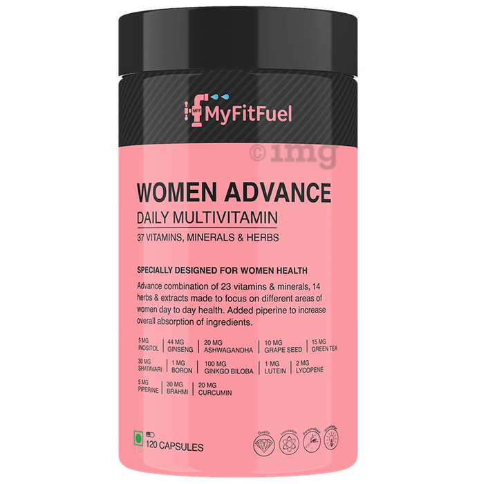 MyFitFuel Women Advance Daily Multivitamin Capsule Buy bottle of 120.0 capsules at best price