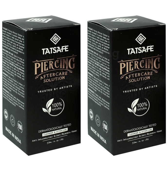 Tatsafe Piercing Aftercare Solution (50ml Each)