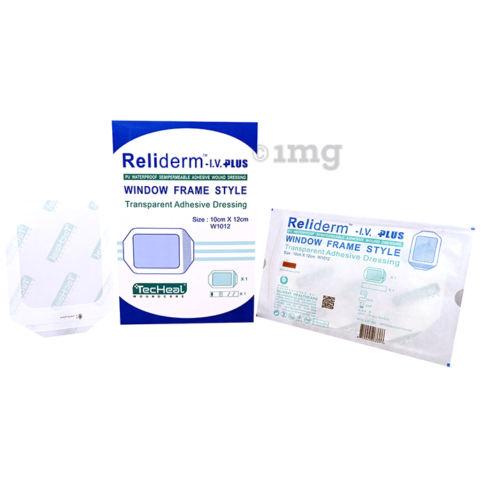 Techeal Reliderm-I.V. Plus Window Frame Style Transparent Adhesive ...