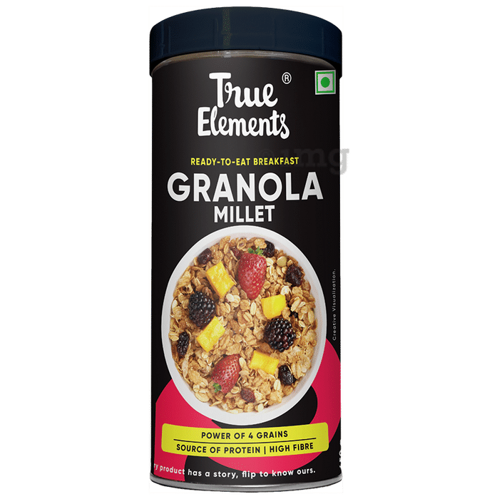True Elements Granola Millet High Protein High Fibre for Weight Management