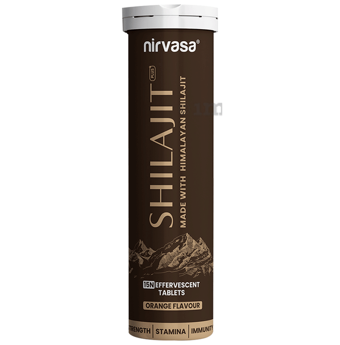 Nirvasa Effervescent Tablet Shilajit Plus Orange