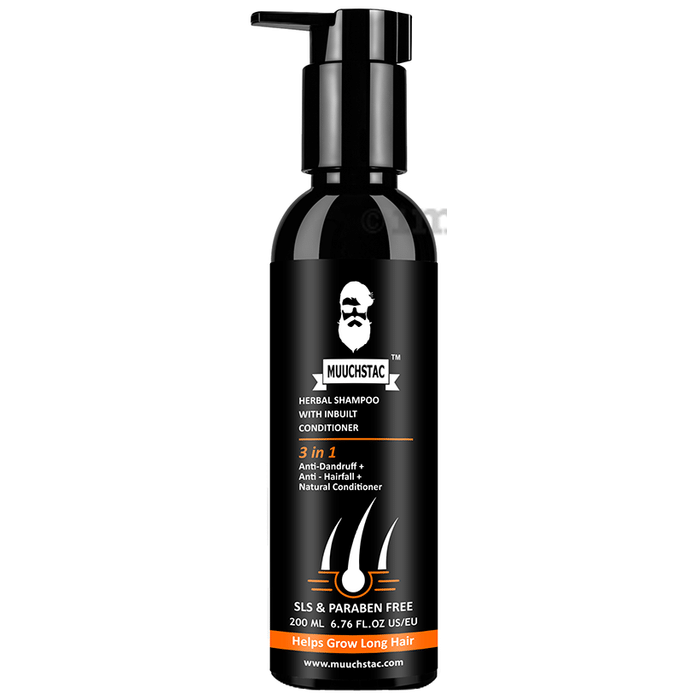 Muuchstac Herbal Shampoo with Inbuilt Conditioner (200ml Each)