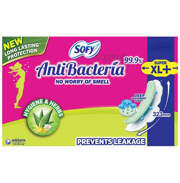Sofy AntiBacteria 99.9% Sanitary Pads Ultra Slim | Size Super XL+