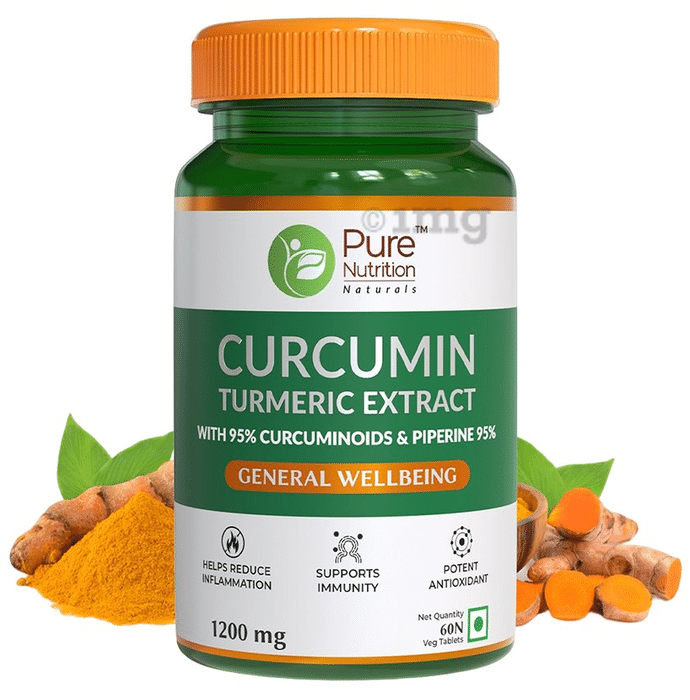Pure Nutrition Curcumin Turmeric Extract 1200mg Veg Tablet