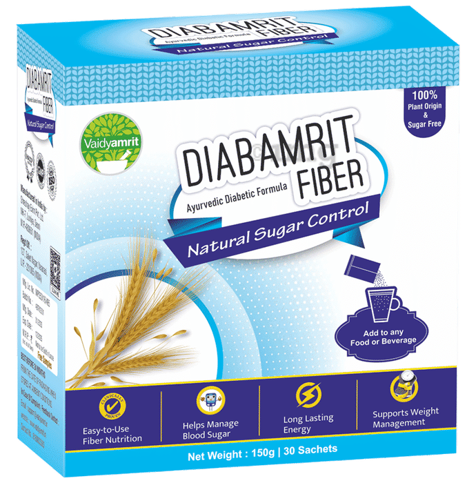 Vaidyamrit Diabamrit Fiber Sachet (5gm Each) Sugar Free