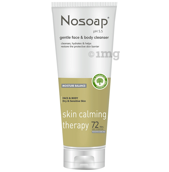 Nosoap Gentle Face & Body Cleanser | Moisture Balance for Dry & Sensitive Skin | Paraben-Free