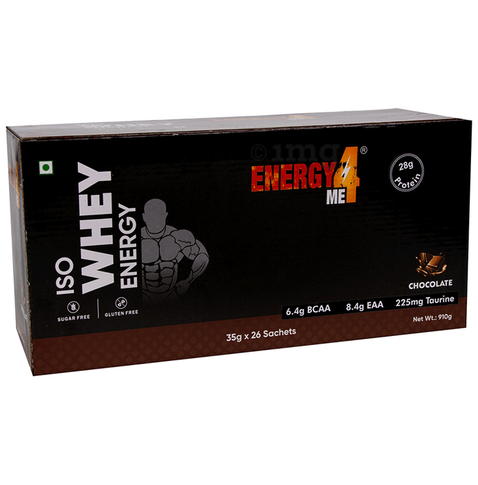 Energy4Me Iso Whey Protein Chocolate Sachet (35gm Each)