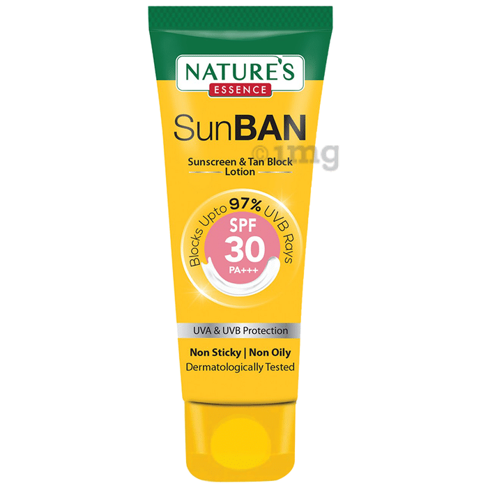 Nature's Essence Sunban Sunscreen & Tan Block Lotion SPF 30 PA+++