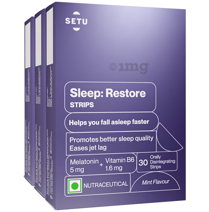 Setu Sleep: Restore Orally-Dissolving Strips (30 Each)