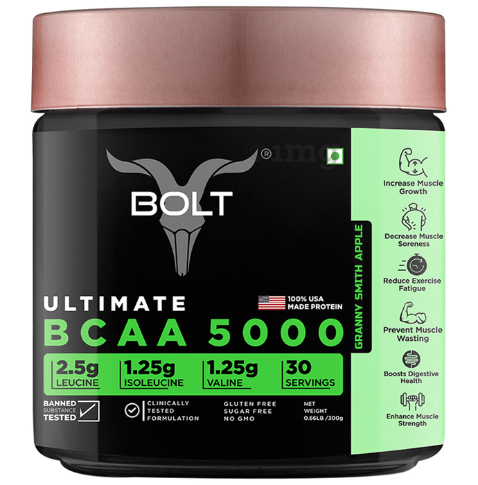 Bolt Ultimate BCAA 5000 Powder Granny Smith Apple
