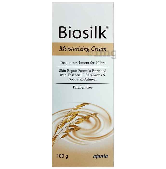 Biosilk Paraben Free Moisturizing Cream with Oatmeal & Ceramides