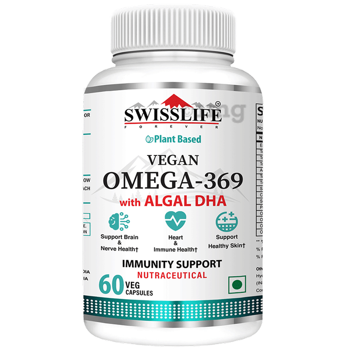 SWISSLIFE FOREVER Vegan Omega 369 with Algal DHA Capsule
