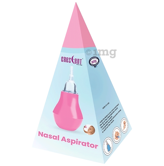 Crescent Nasal Aspirator Pink
