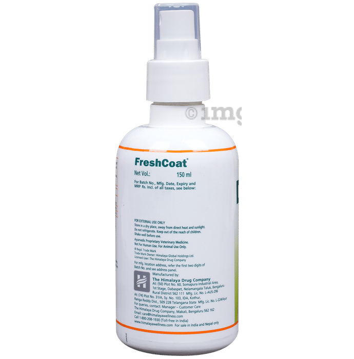 Himalaya FreshCoat No Rinse Spray For Pets Buy bottle of 150.0