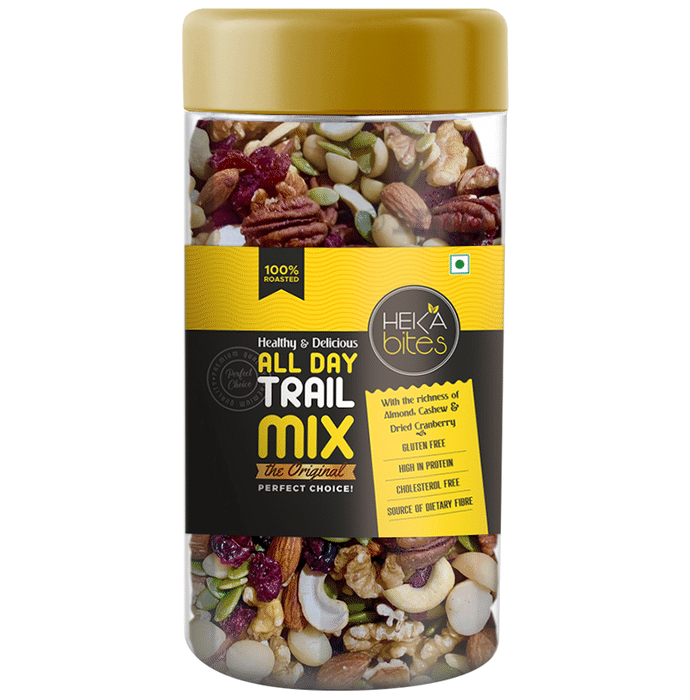 Heka Bites Healthy & Delicious All Day Trail Mix | Protein Rich & Gluten Free