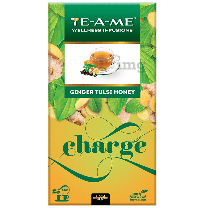 TE-A-ME  Charge Ginger Tulsi Honey