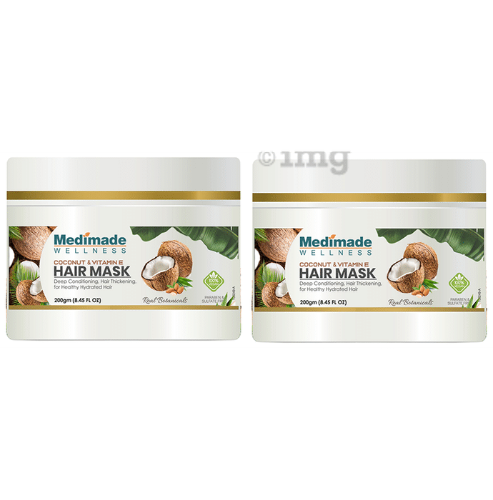 Medimade Wellness Coconut & Vitamin E Hair Mask (200gm Each)