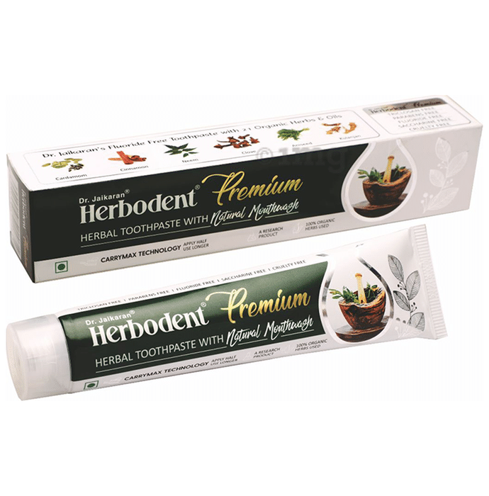 Dr Jaikaran Herbodent Premium Toothpaste (100gm Each) Buy 3 Get 1 Free