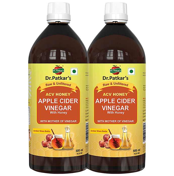 Dr. Patkar's Apple Cider Vinegar Honey with the Mother (500ml Each)