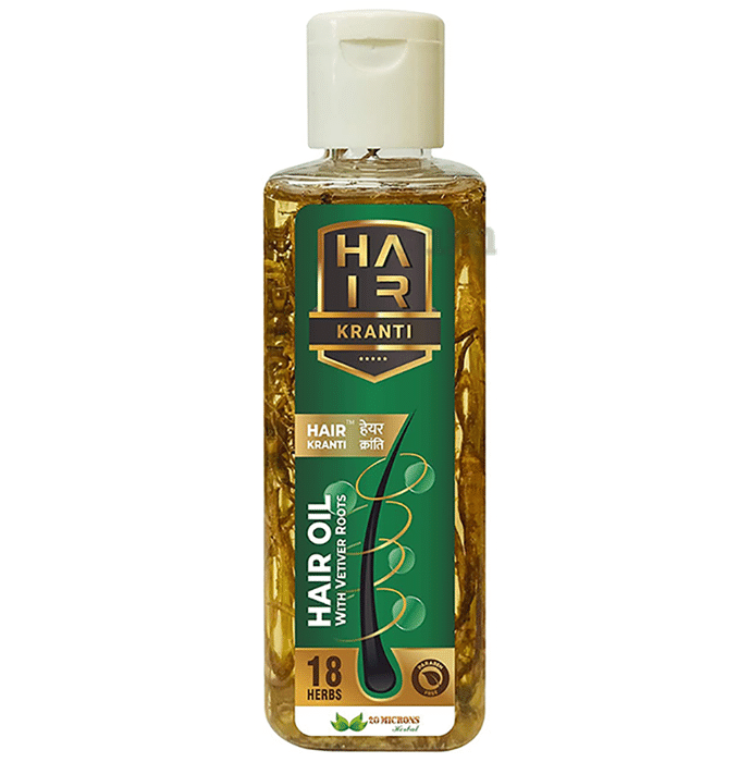 20 Microns Herbal Hair Kranti Hair Oil with Vetiver Roots