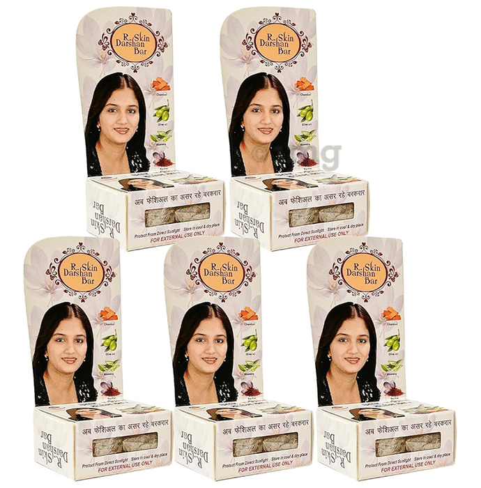 Achal R Skin Darshan Bar | Organic Soap for Men & Women made with Real Kesar and Chandan (30gm Each)