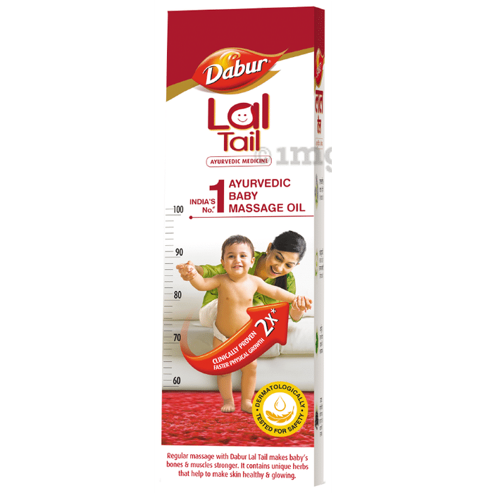 Dabur Lal Tail | Ayurvedic Baby Massage Oil | Supports Baby's Bone ...