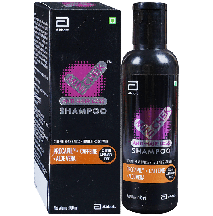 Minichek Anti-Hair Loss Shampoo with Procapil, Caffeine & Aloe Vera | Sulphate & Paraben-Free