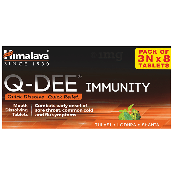 Himalaya Q-Dee Immunity Mouth Dissolving Tablet (8 Each)