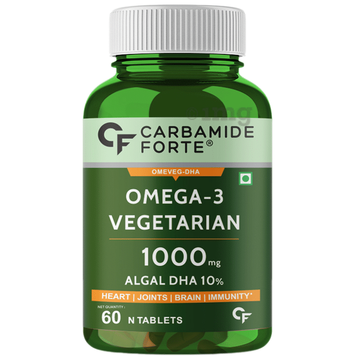 Carbamide Forte Omega 3, 1000mg Algal DHA Vegetarian Tablet