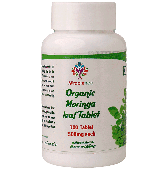 Miracletree Organic Moringa Leaf 500mg Tablet