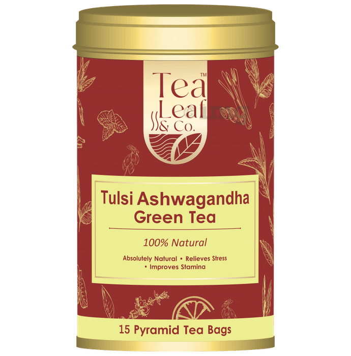 Tea Leaf & Co Tulsi Ashwagandha Green Tea (2gm Each)