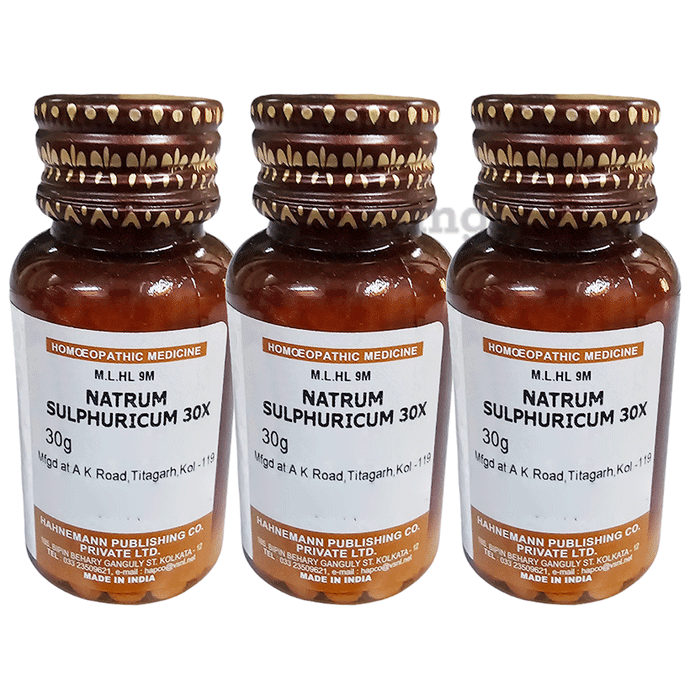 Hapco Natrum Sulphuricum Tablet (30gm Each) 30X