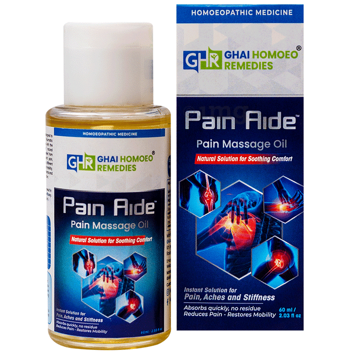 Ghai Homoeo Remedies Pain Aide Massage Oil