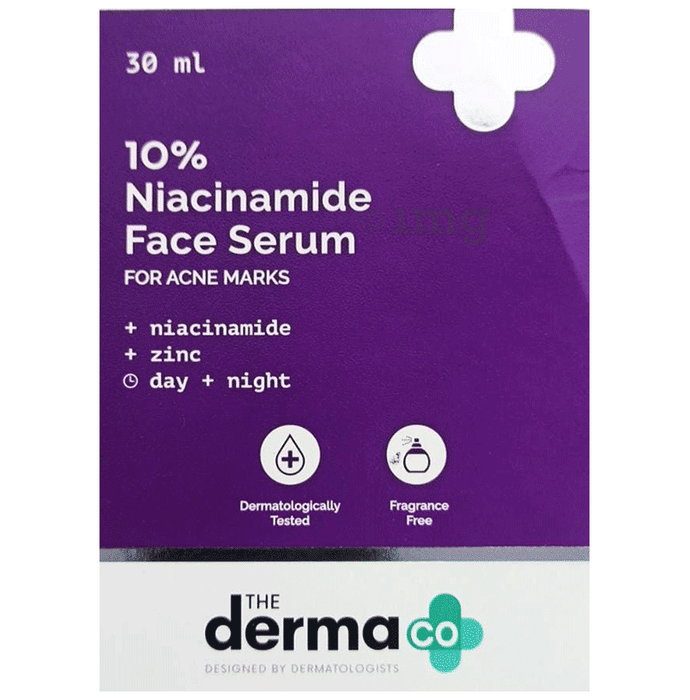 The Derma Co 10% Niacinamide Face Serum with Zinc & Vitamin B3 | For Acne Marks