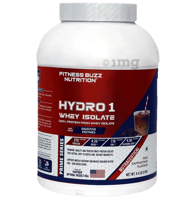 Fitness Buzz Nutrition HYdro 1 Whey Isolate Powder Iced Cappucinno