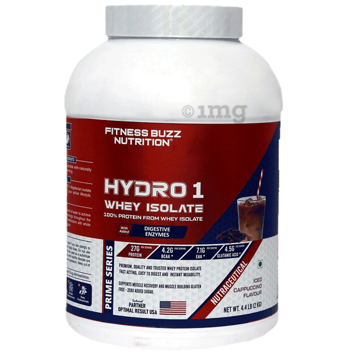 Fitness Buzz Nutrition HYdro 1 Whey Isolate Powder Iced Cappucinno