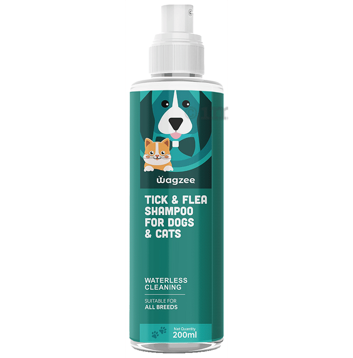 Wagzee Tick & Flea Shampoo for Dogs & Cats